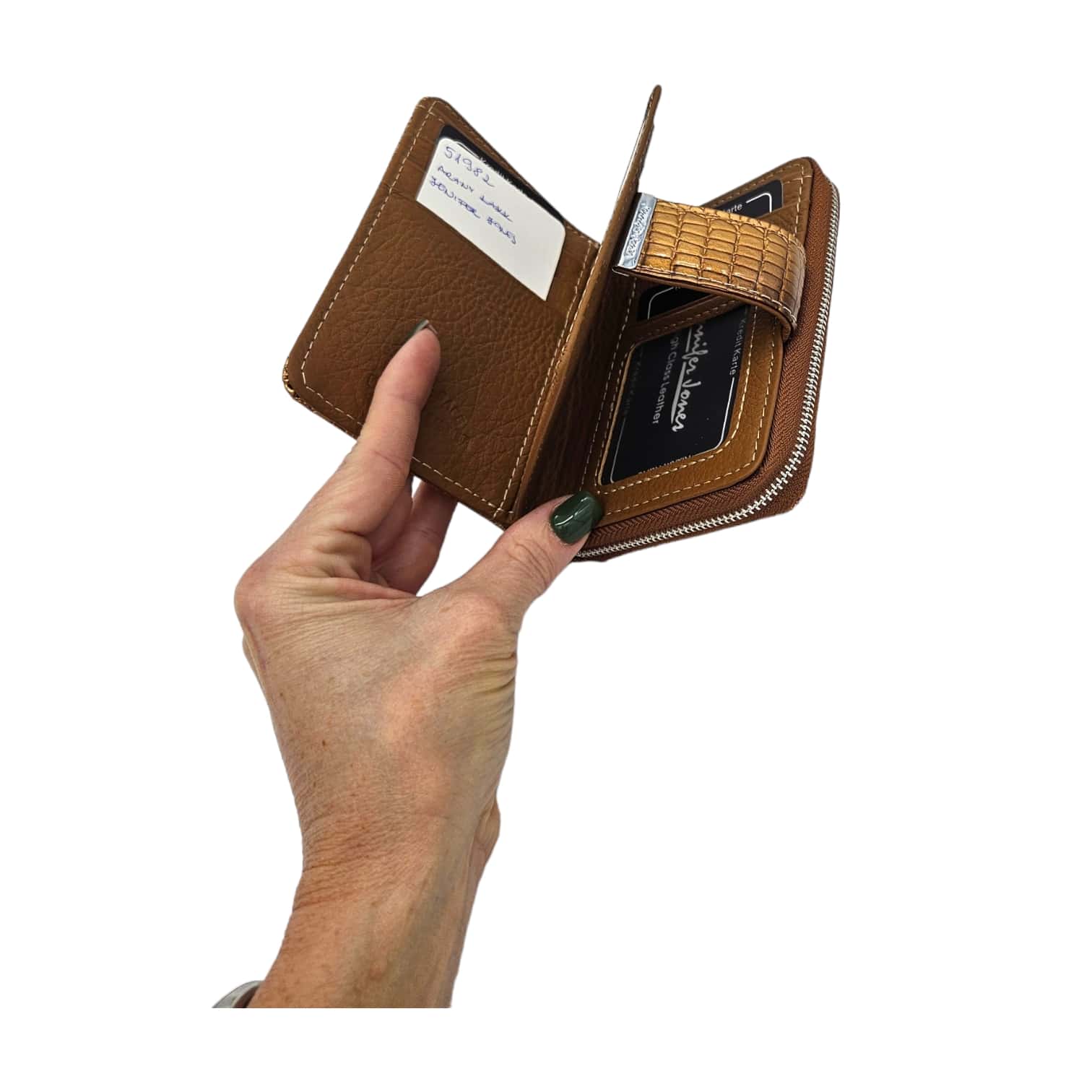 Jennifer Jones 5198-2 arany lakk bőr pénztárca - Image 5