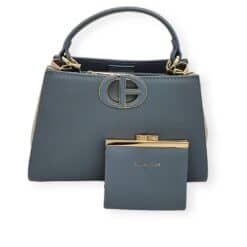 Chrisbella CB2403-1 világoskék crossbody táska pénztárcával