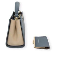 Alternative view of Chrisbella CB2403-1 világoskék crossbody táska pénztárcával