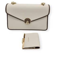 Chrisbella CB2404-beige crossbody táska pénztárcával