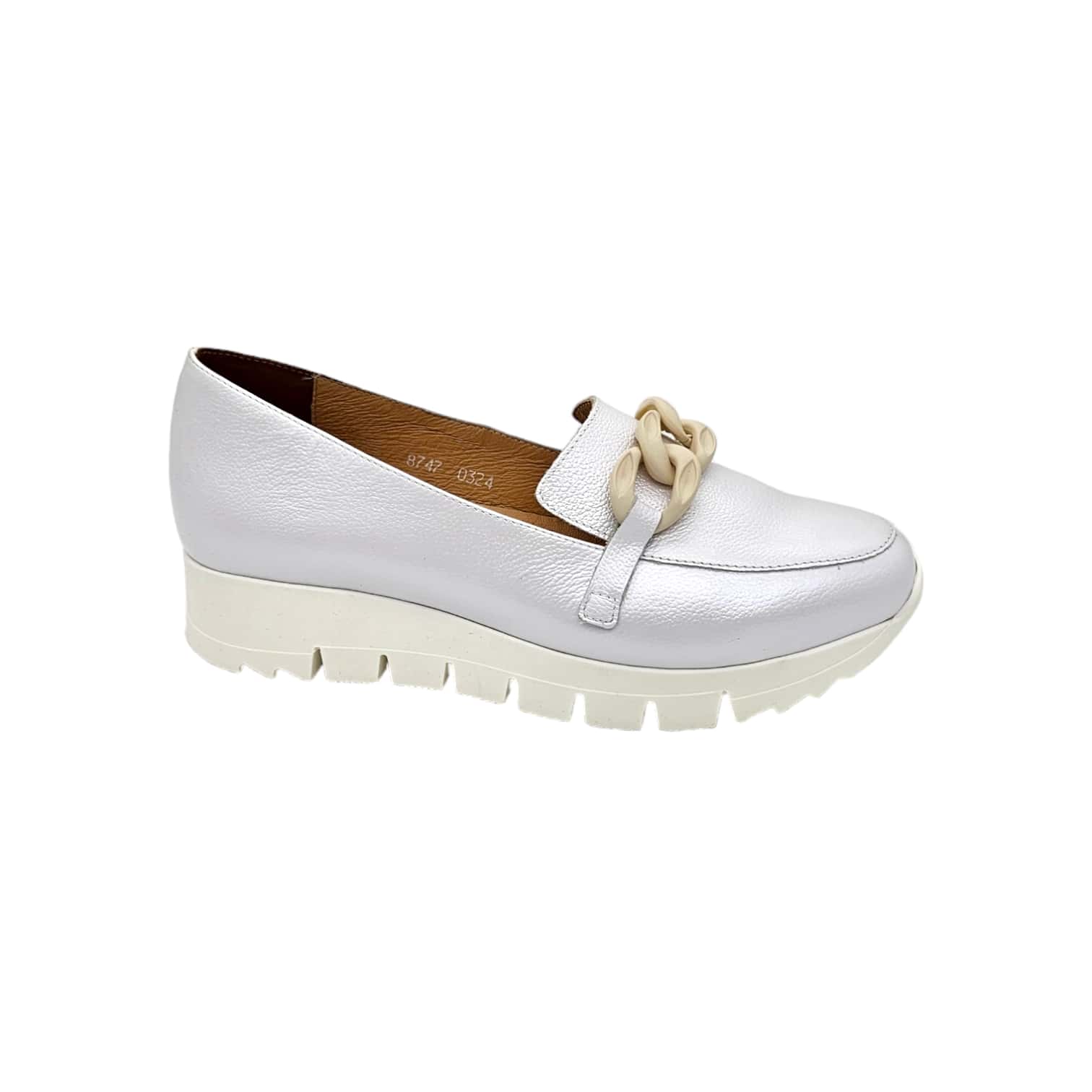 Carla Ricci 8747/1596 fehér perla slipon - Image 2