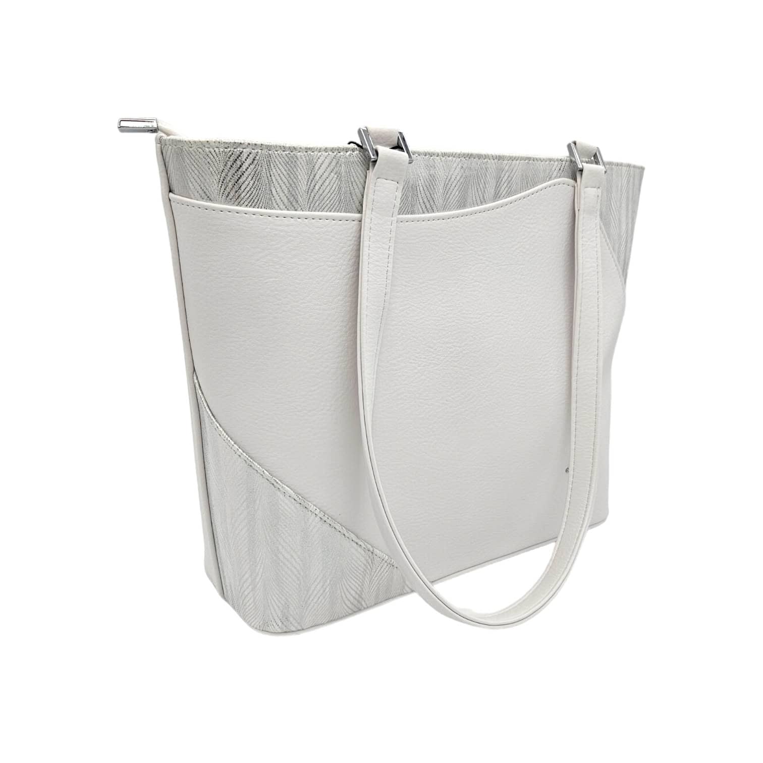 Karen 1522 Edda fehér-ezüst válltáska - Image 2
