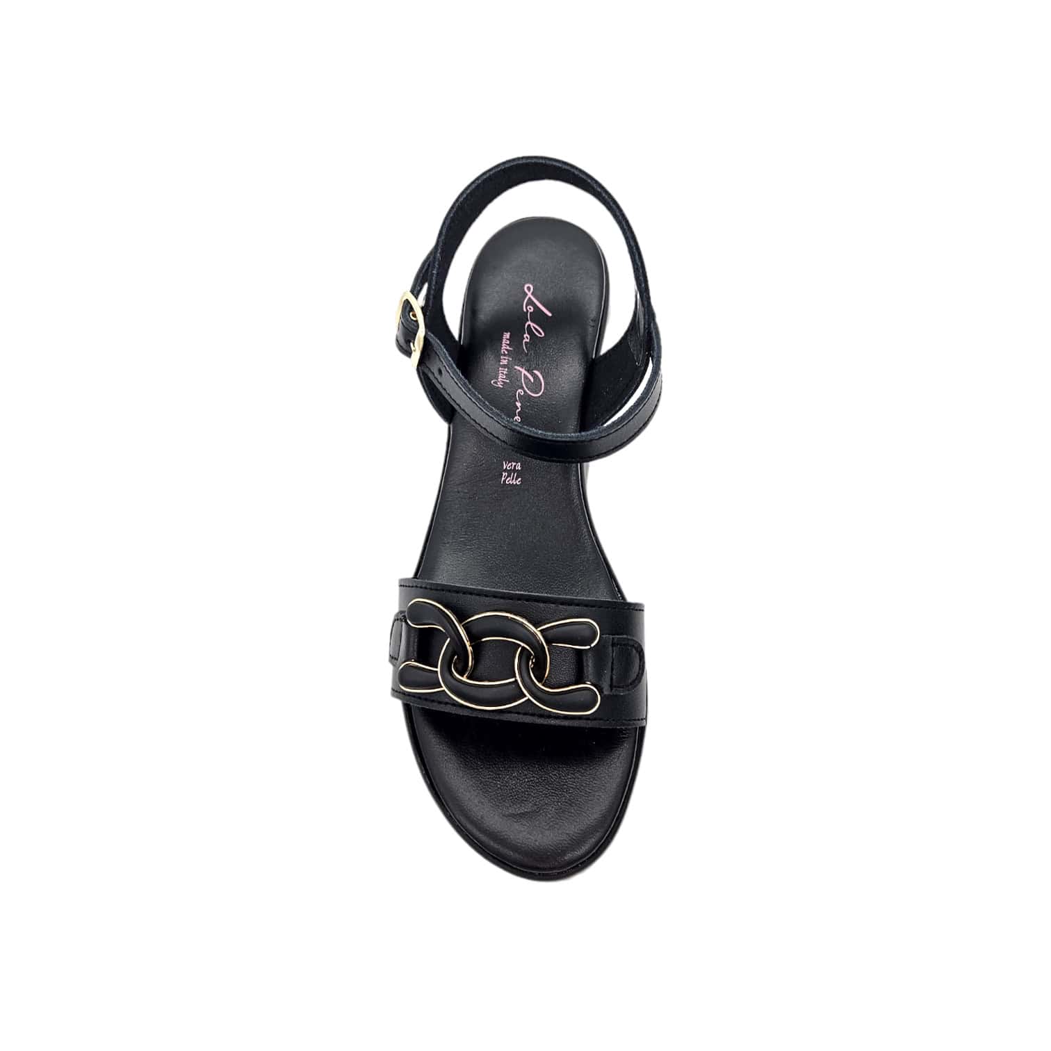 34726 Nappa fekete szandál - Image 5