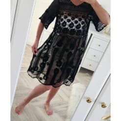 88026 fekete strand ruha ONE size