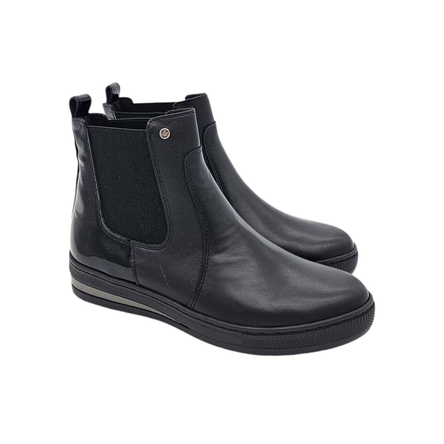 L'art shoes 7861 fekete bokacsizma