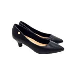 6414-1 fekete törpe sarkú cipő