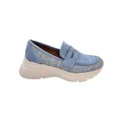 Alternative view of T621 világoskék velúr slipon