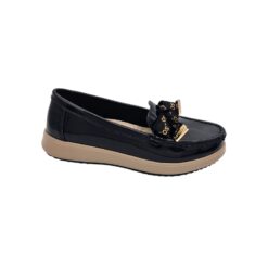 Alternative view of Filippo DP6457 fekete lakk slipon