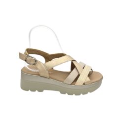 Alternative view of YEHJ-367 bézs-pezsgő-arany szandál