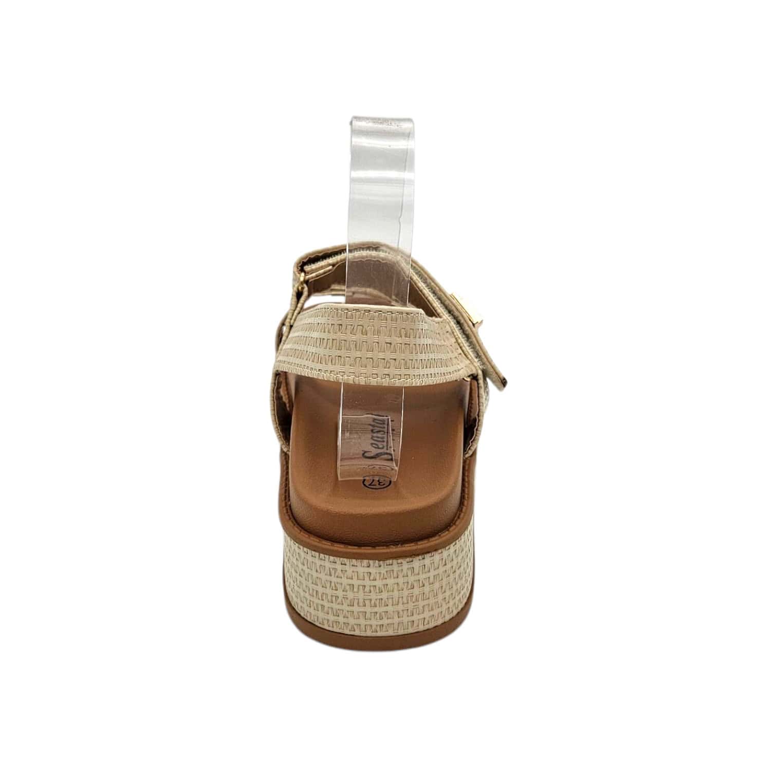 PS46 bézs szalma hatású szandál - Image 3