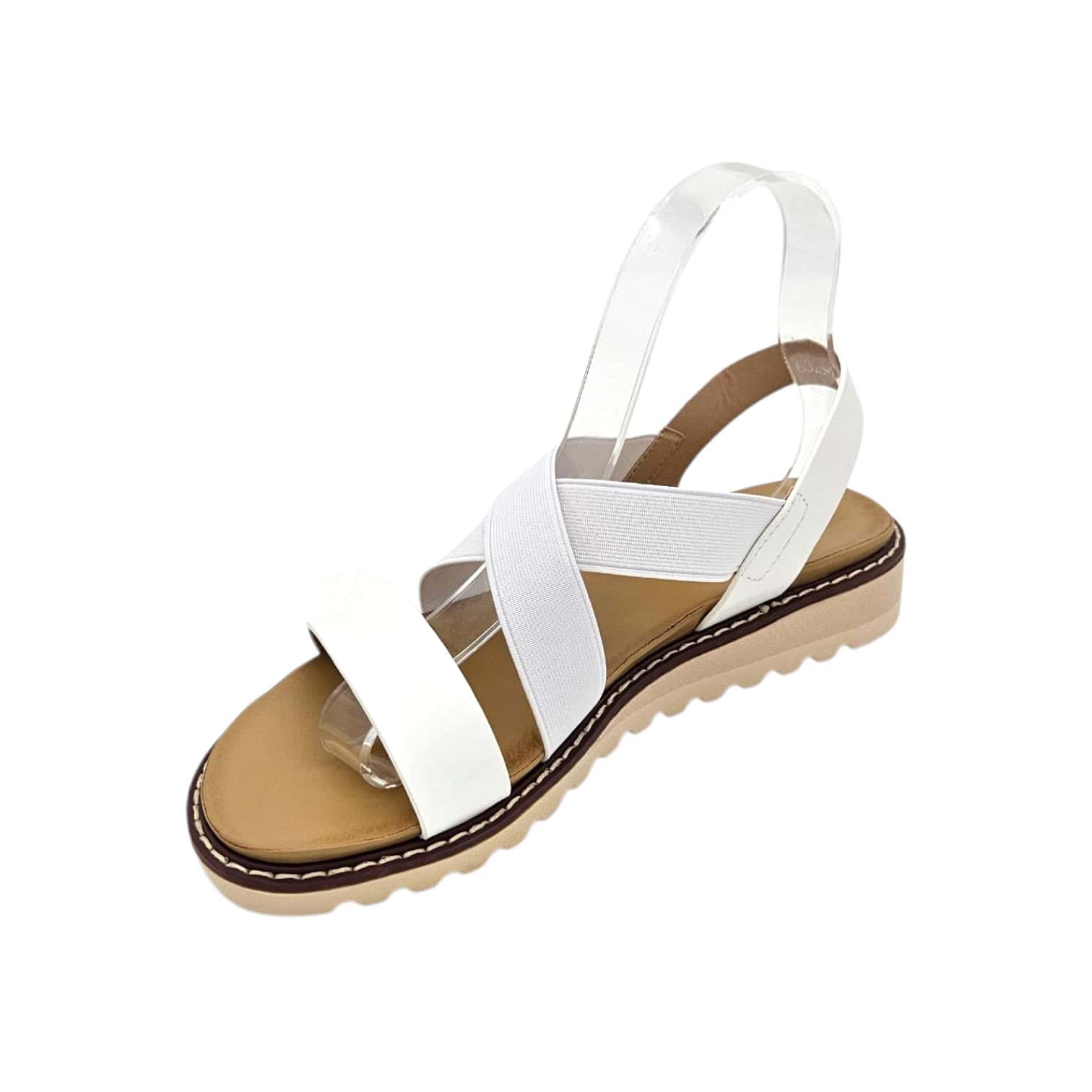 6328-3 fehér szandál - Image 4