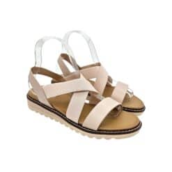 6328-2 bézs szandál