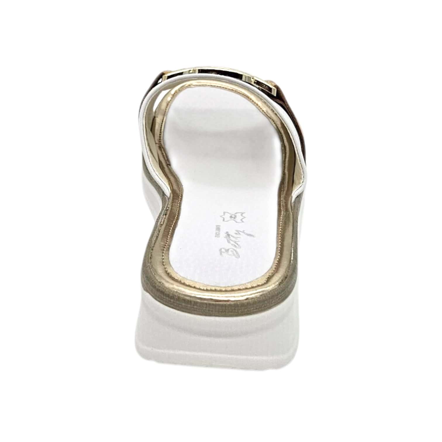 Betty 0713 fehér-arany papucs - Image 3