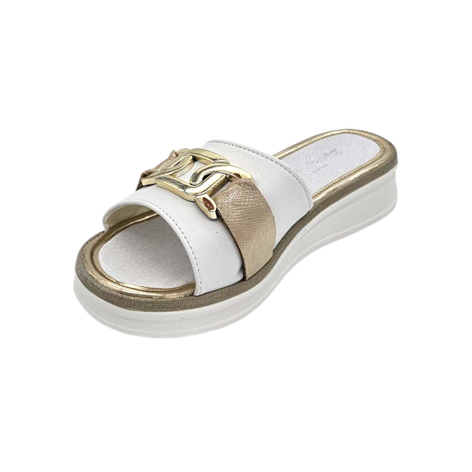 Betty 0713 fehér-arany papucs - Image 4