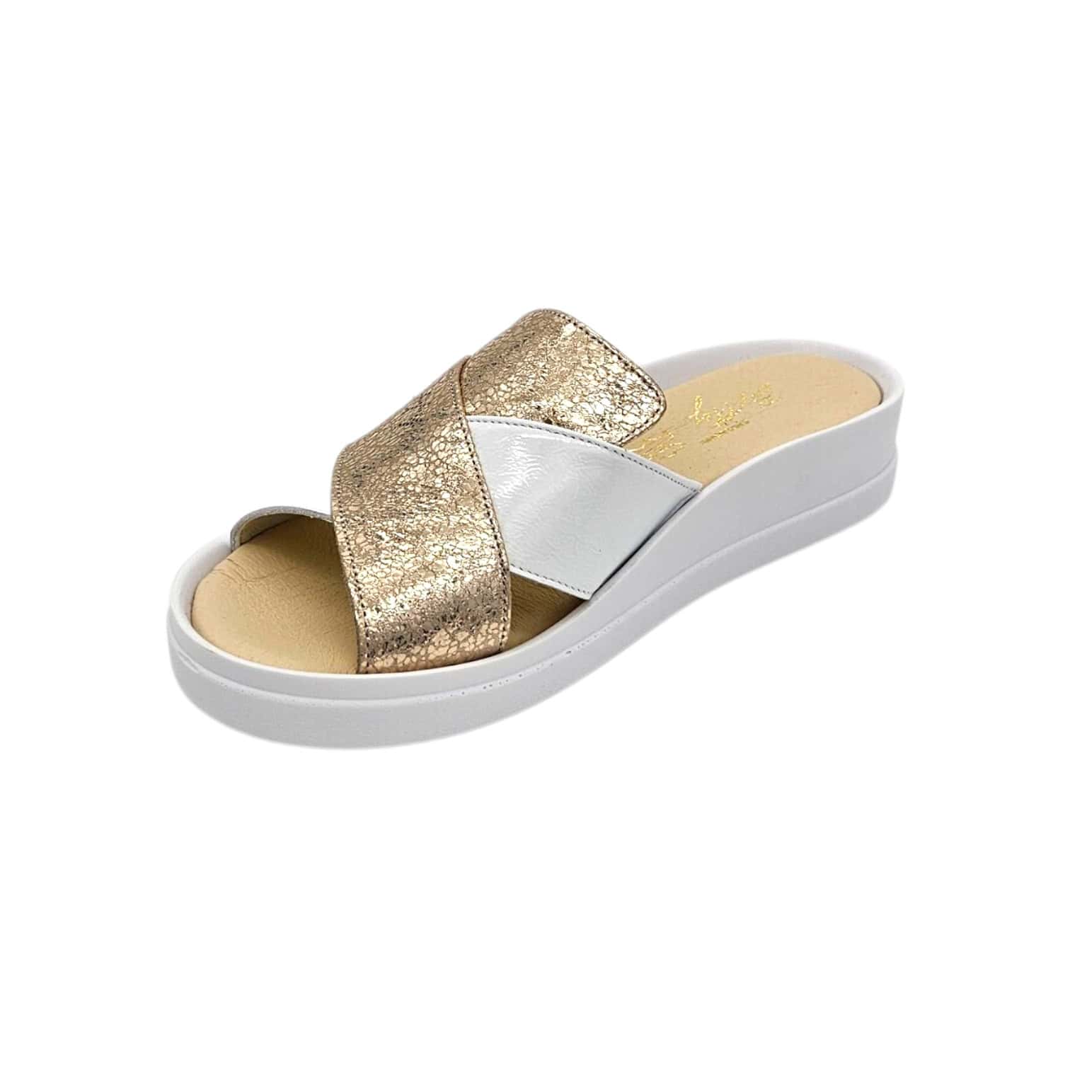 Betty 24-20 714/B Papucs Arany-fehér - Image 4