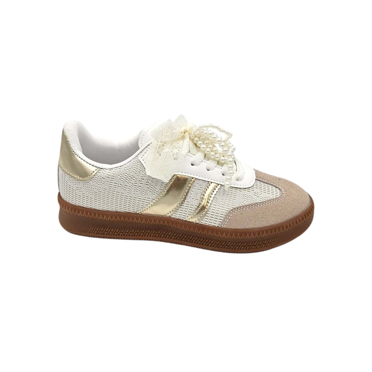 B2096 Sneaker fehér-arany - Image 2