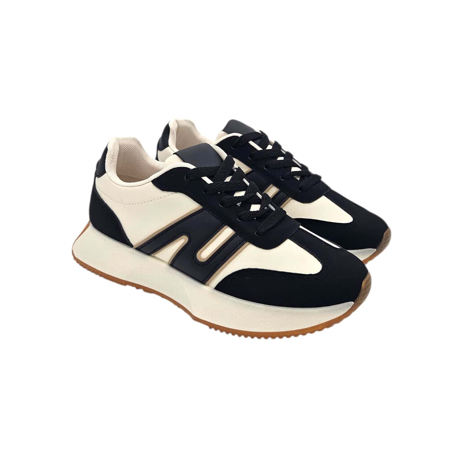 BL593 Sneaker Fekete-bézs
