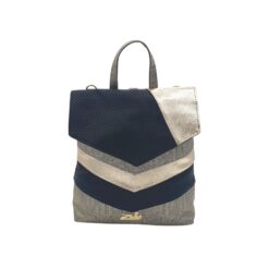 Zellia Női hátitáska 24031 Arany-Fekete-Crown-Bari-Rombus