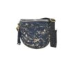 Zellia Oldaltáska ZLB12 Sötét kék-Arany-Leaf