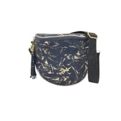 Zellia Oldaltáska ZLB12 Sötét kék-Arany-Leaf