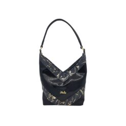 Zellia Válltáska ZLB286 Fekete-szürke-leaf