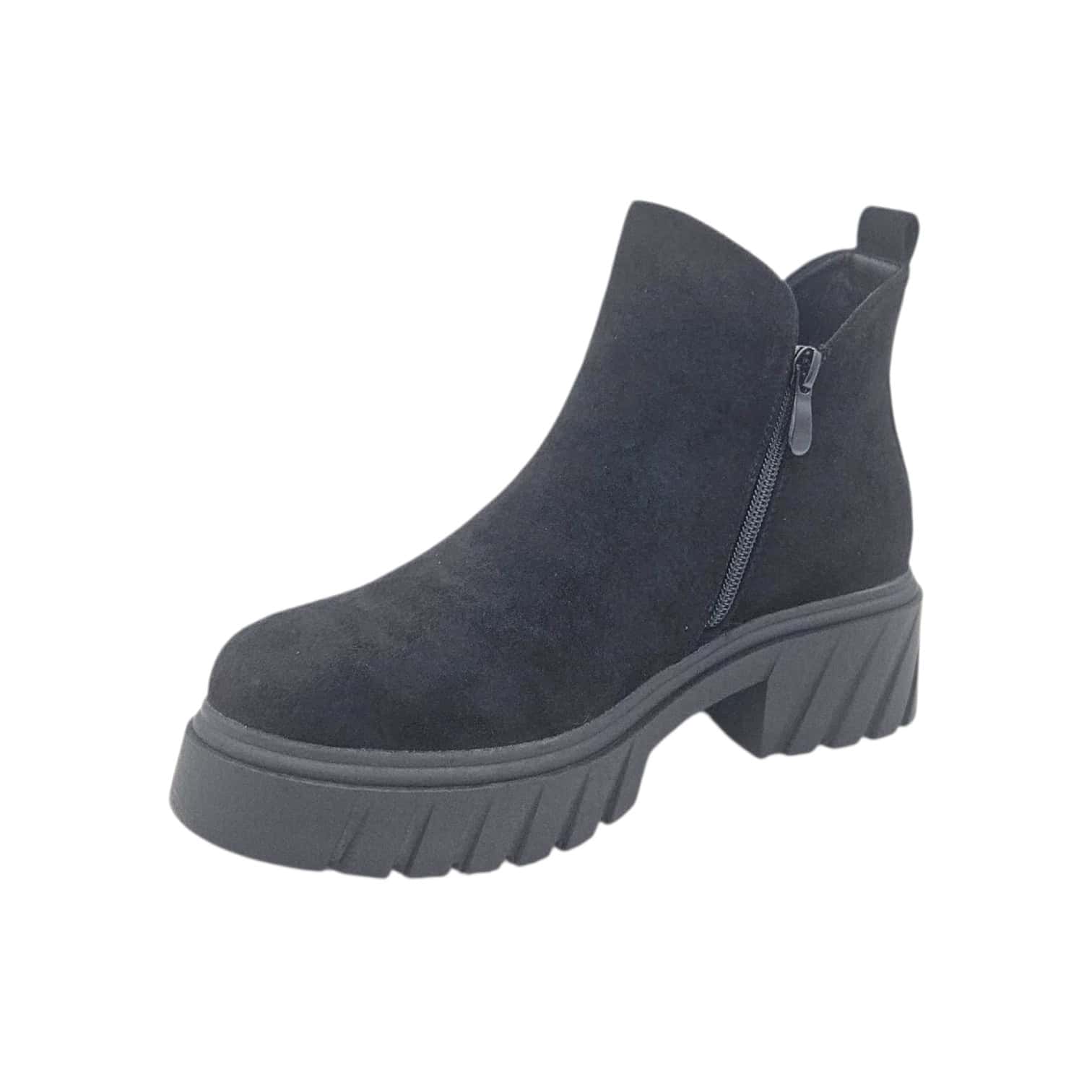 6685 bokacsizma fekete velúr - Image 4