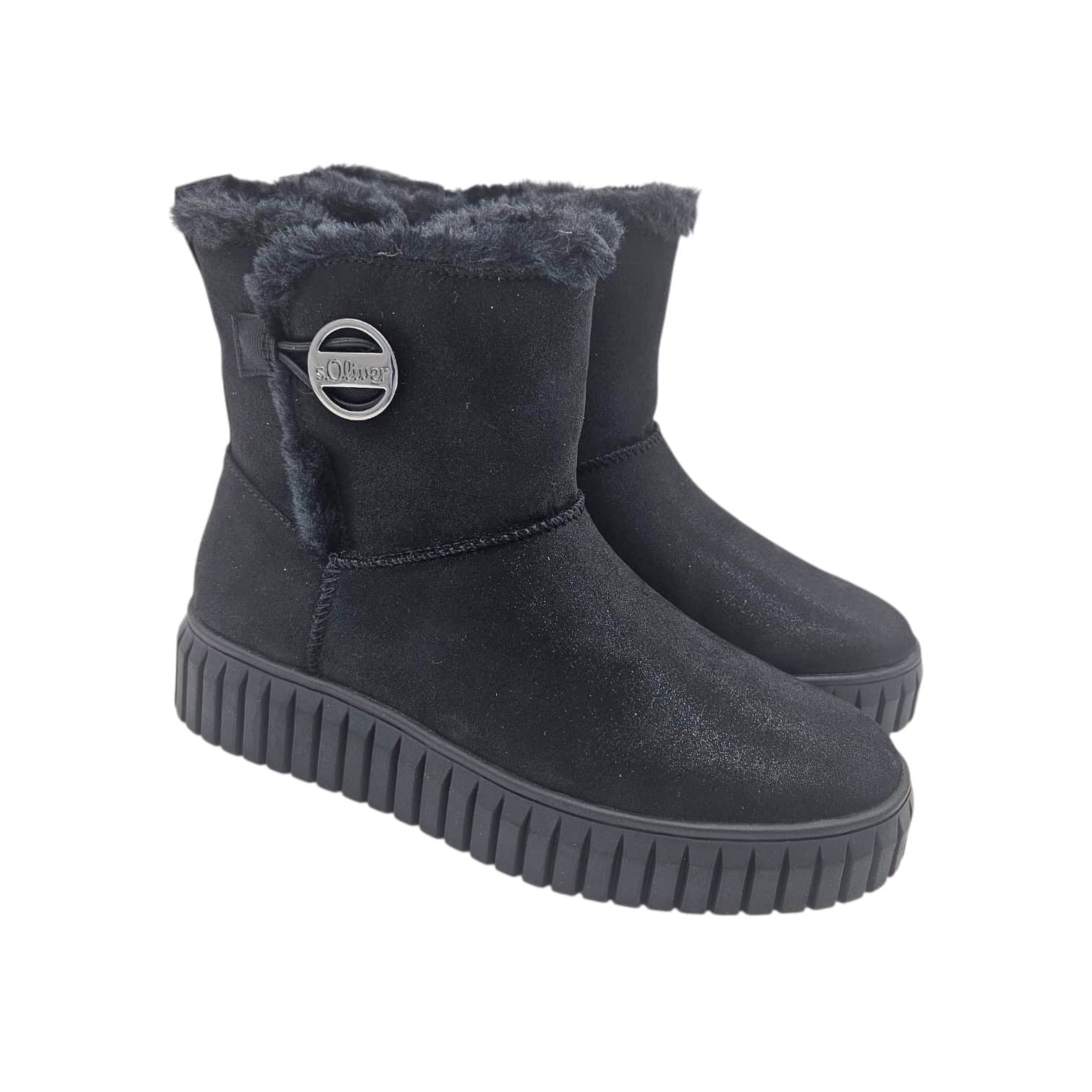 s'Oliver bokacsizma Cs 5-26418-41 031fekete glittee