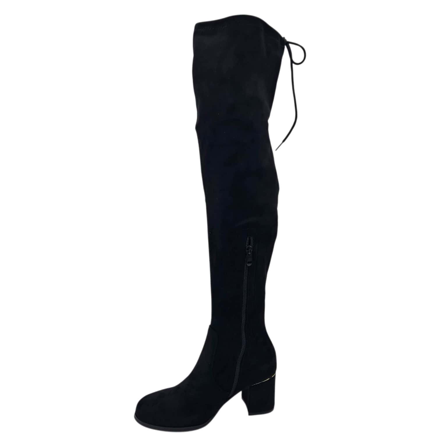 E8685 Csizma fekete velúr - Image 4