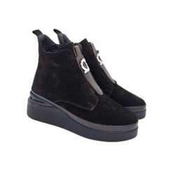 Carla Ricci bokacsizma P1943019 303-01 sötétbarna velúr bőr