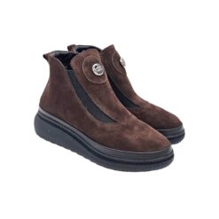 Carla Ricci bokacsizma 575 1002 12 T sötétbarna velúr bőr