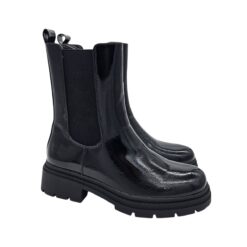 HBL-169 bokacsizma fekete lakk