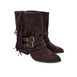 NS591P bokacsizma sötétbarna velúr