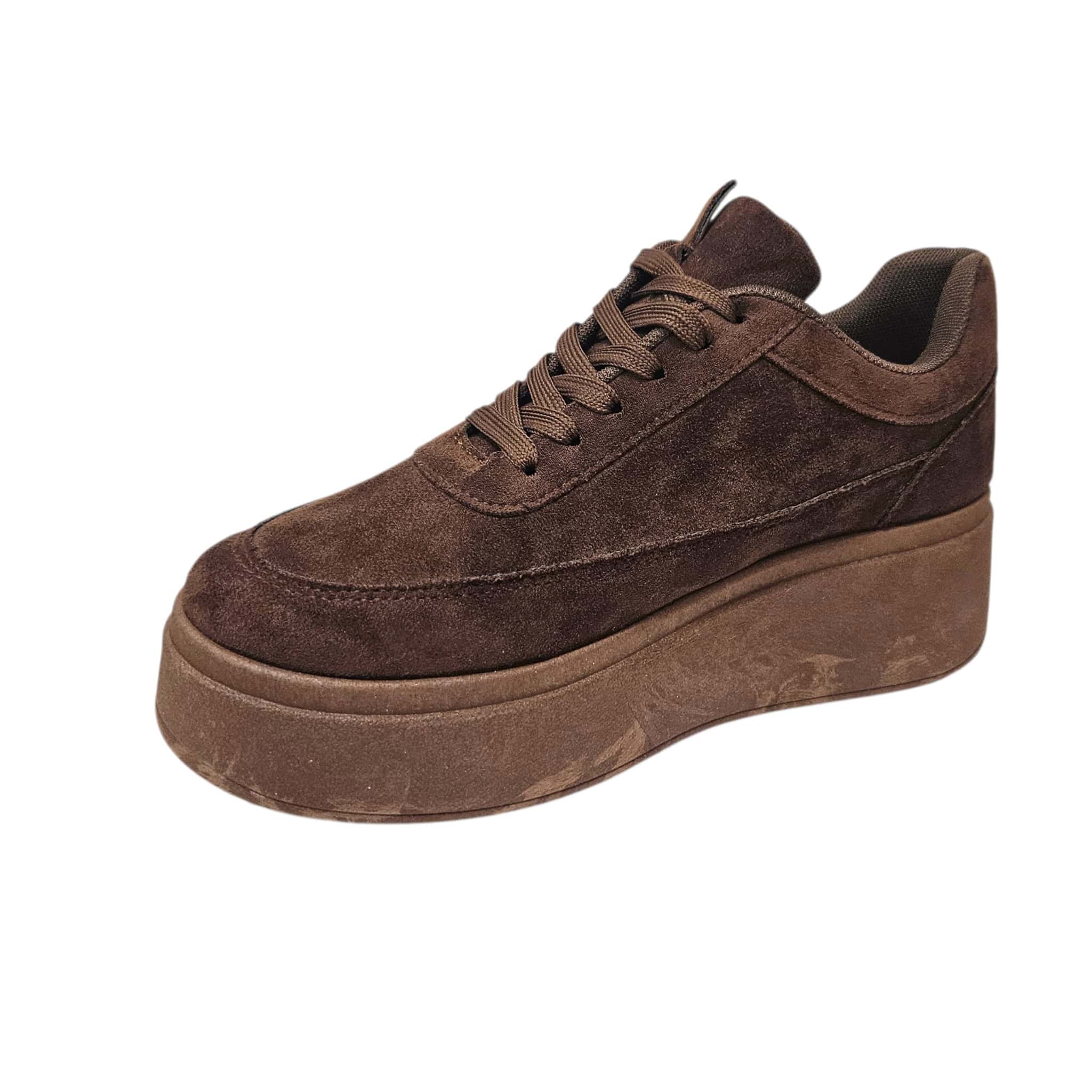 LA355 Sneaker sötétbarna velúr - Image 3