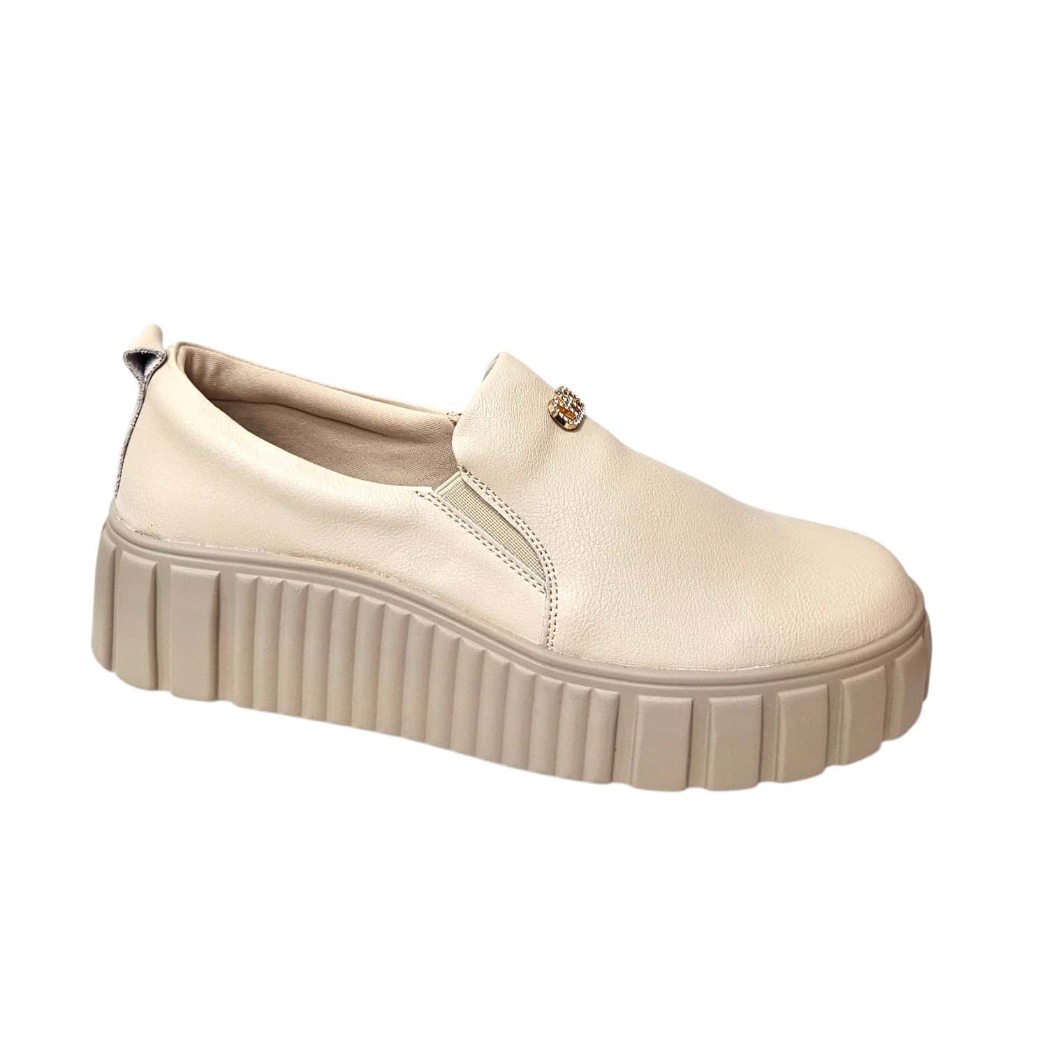 6887 Slipon Bézs - Image 2