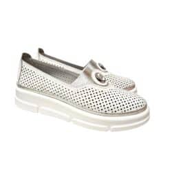 Via Roma Slipon 373 106-1 fehér-ezüst