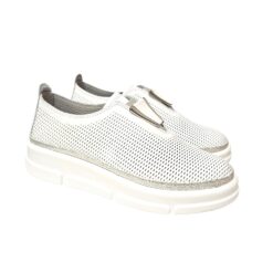 Via Roma Slipon 373 108-1 15-26 fehér ezüst