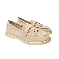 JH561 Slipon bézs velúr bőr