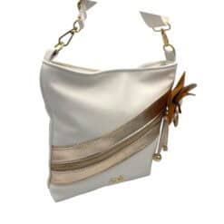 Alternative view of Zellia Oldaltáska 394x Fehér-Arany virág