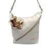 Zellia Válltáska 333x Fehér- Arany virág