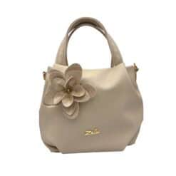Zellia Kézitáska Bézs Arany virággal
