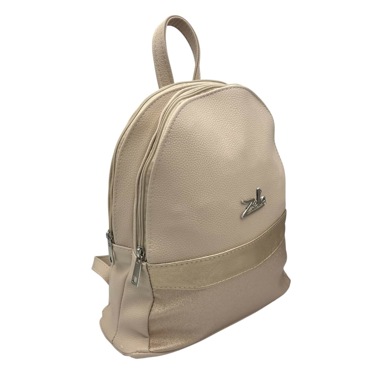 Zellia Női hátitáska 24175 Beige-Arany-Diamond - Image 2