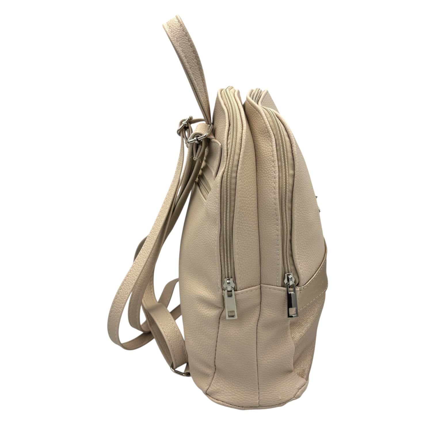 Zellia Női hátitáska 24175 Beige-Arany-Diamond - Image 3