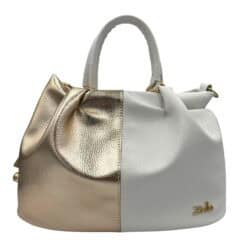 Zellia Kézitáska Fehér- Arany