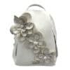 Zellia Női hátitáska 24147 Fehér-Fehér ezüst virág