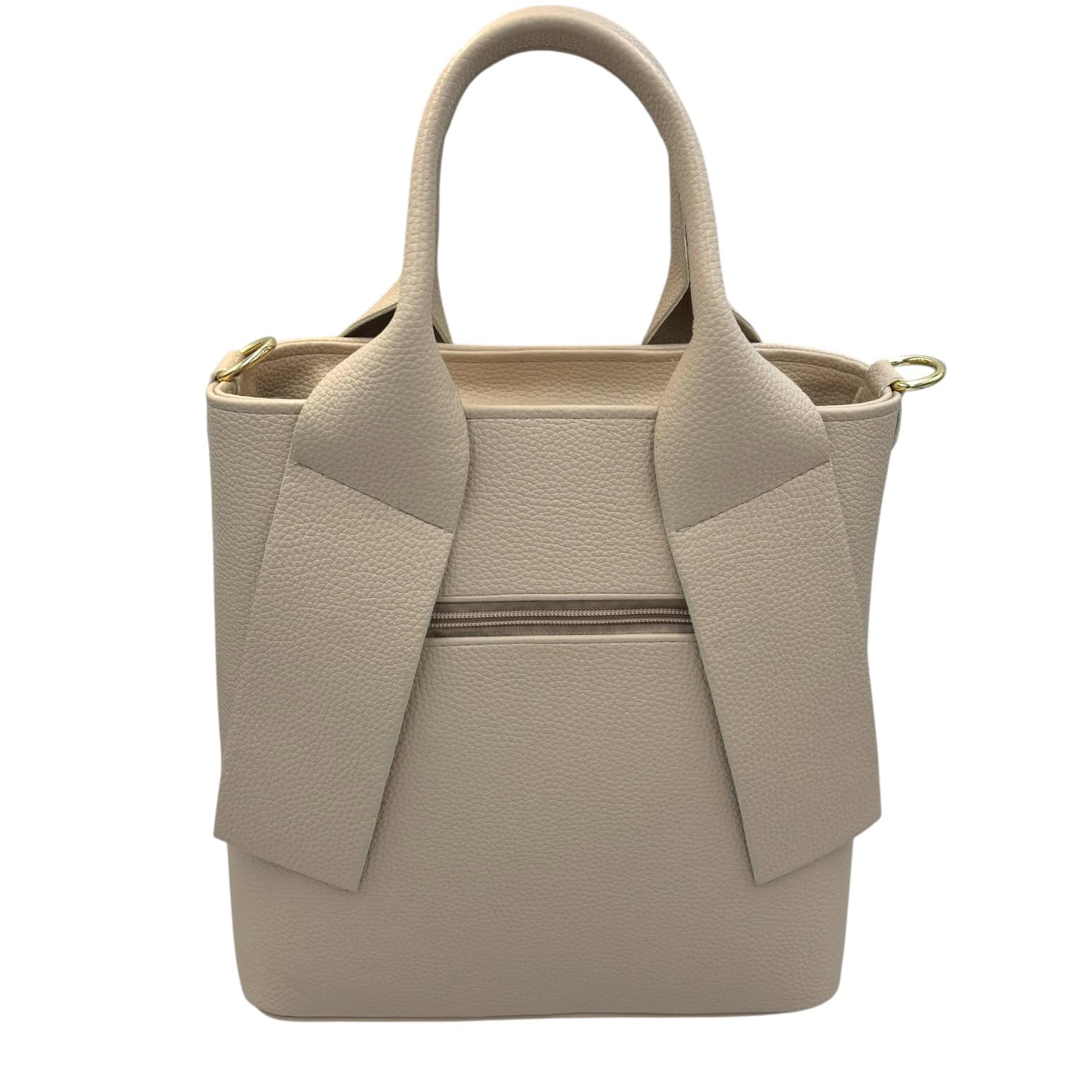 Prestige Kézitáska M254 UJ Beige Arany dísz - Image 3