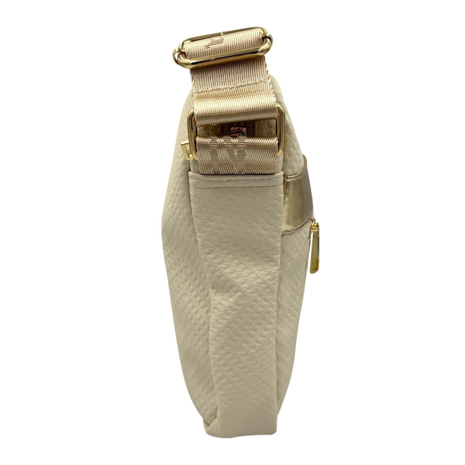 Zellia Oldaltáska ZLB250 Beige-Arany-Crown - Image 3