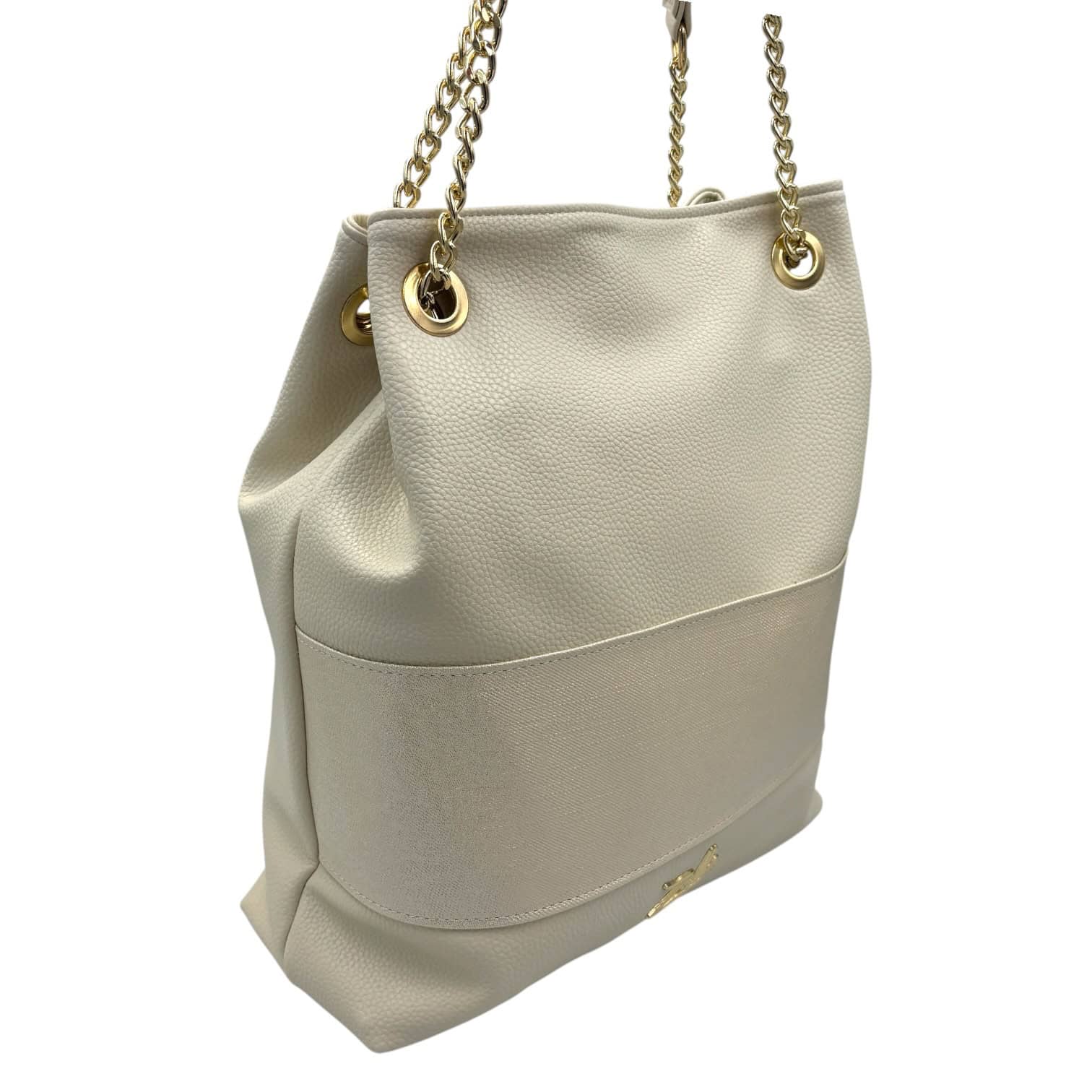 Zellia Válltáska 25046 Beige-Arany-Shiny - Image 2