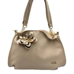 Zellia Válltáska Beige Arany virág