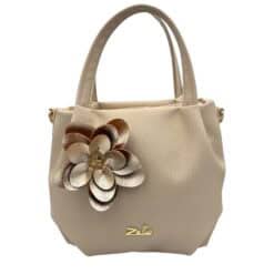Zellia Kézitáska Beige Arany virág