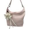 Zellia Válltáska 24165 Rózsaszín virágos